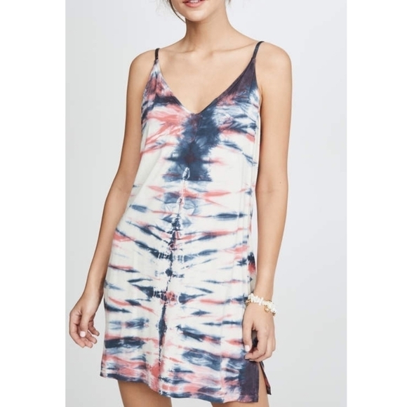 YFB Young Fabulous & Broke Mini Slip Dress in Denim/Replica Wash - Picture 1 of 9